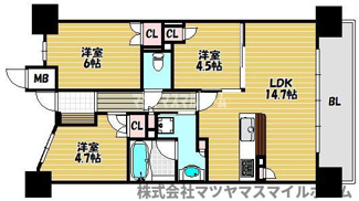 【間取り】 | ファインレジデンス住道駅前