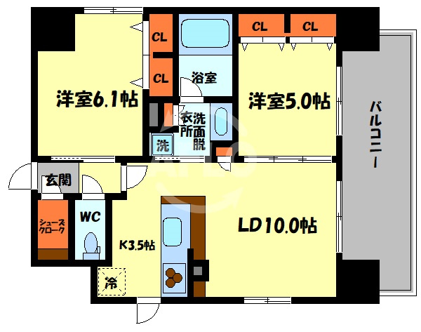 プレサンス四天王寺の間取り|プレサンス四天王寺　間取り