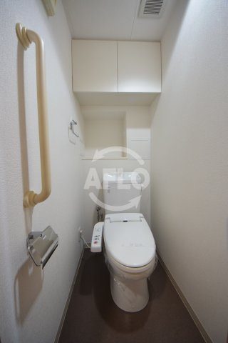 エル・セレーノ上本町レジデンス　桃陽小学校区のトイレ|エルセレーノ上本町レジデンス　温水洗浄便座