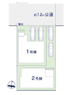 福岡市南区長丘２丁目の新築一戸建の区画図| 