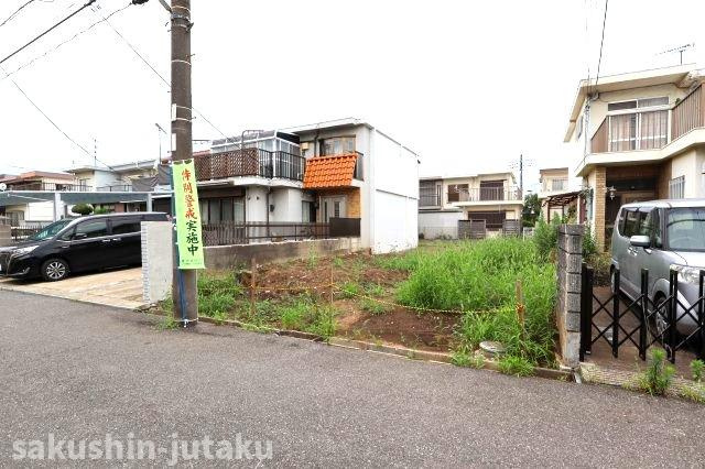 勝田台３丁目　売地の外観|勝田台３丁目　売地　建築条件なし　約35.3坪　東南側4.5ｍ公道面