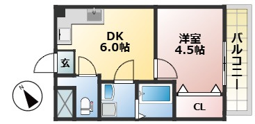 新狭山オーキコーポラスの間取り