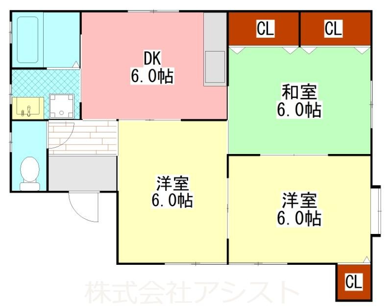 ヴィラージュ・大分の間取り