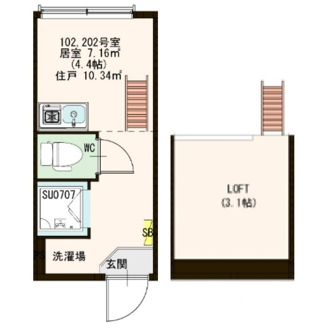Stage　高田馬場の間取り