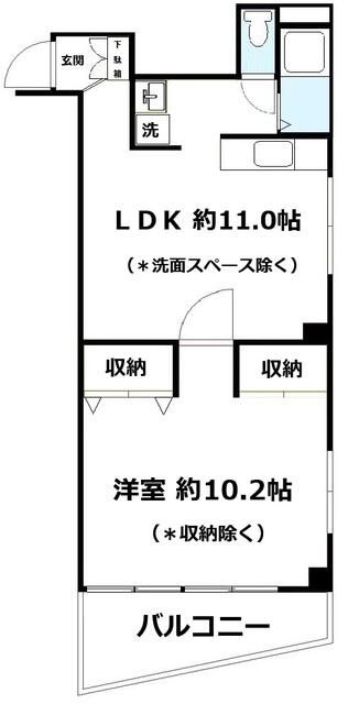 マイネ岸野ビルの間取り|間取りです。
