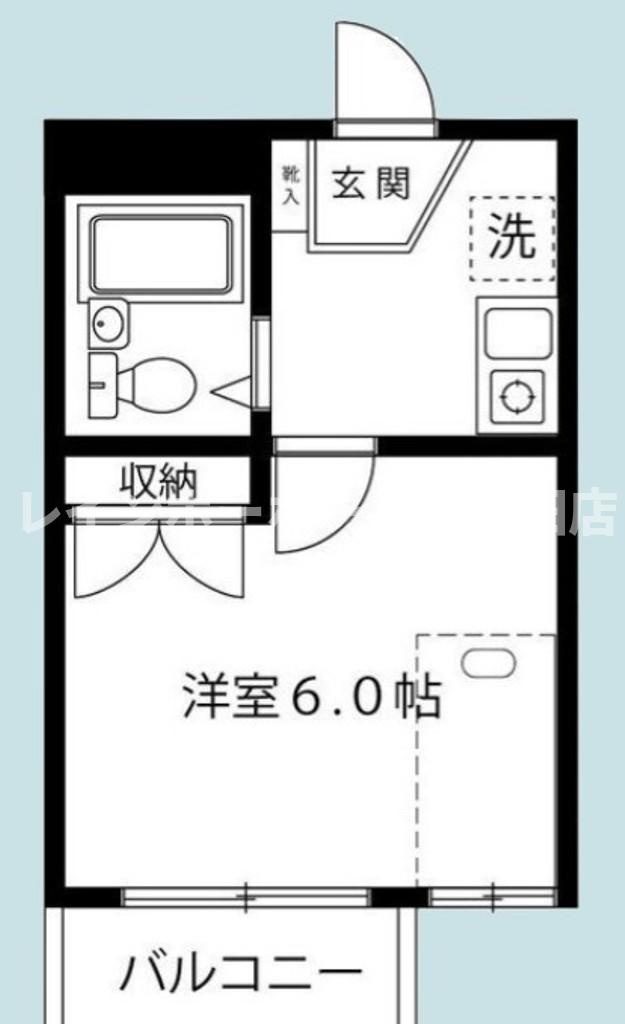 ラポール町田※初期費用分割あと払いサービス利用可能物件の間取り