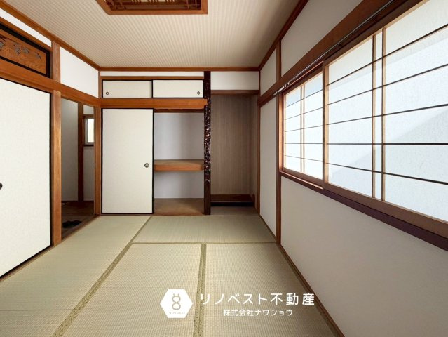 東大阪市北石切町の和室|日当たりの良い和室。
畳には調湿効果があり、湿気の多い夏も過ごしやすいです◎