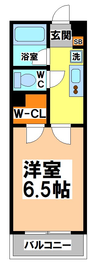 武蔵野市境南町３丁目のアパートの間取り