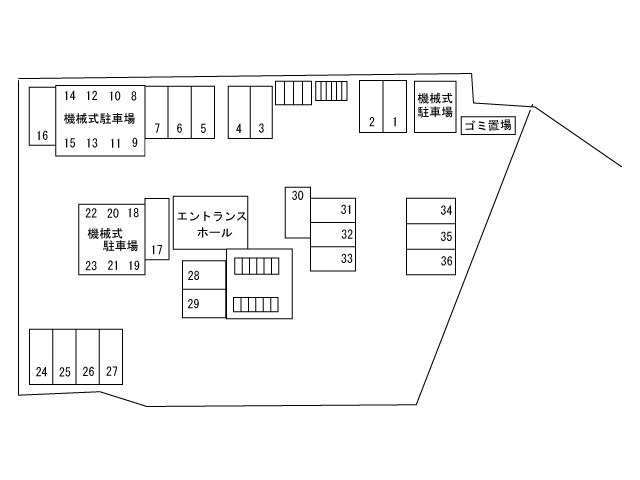 サンパーク守恒の区画図
