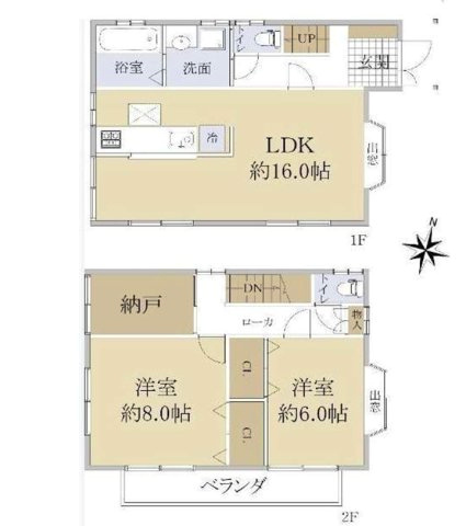 西岡本6丁目の間取り|全室2面採光の明るい住戸