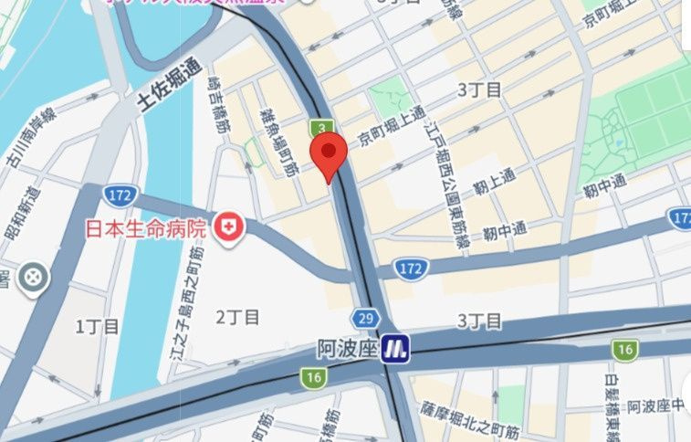 S-RESIDENCE阿波座bouncyの地図