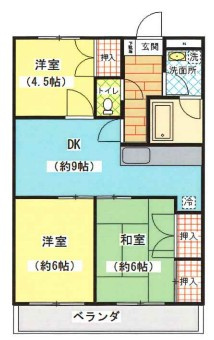 メゾンベルヴューの間取り