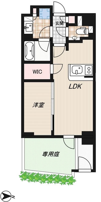 RIDGE新宿西落合の間取り