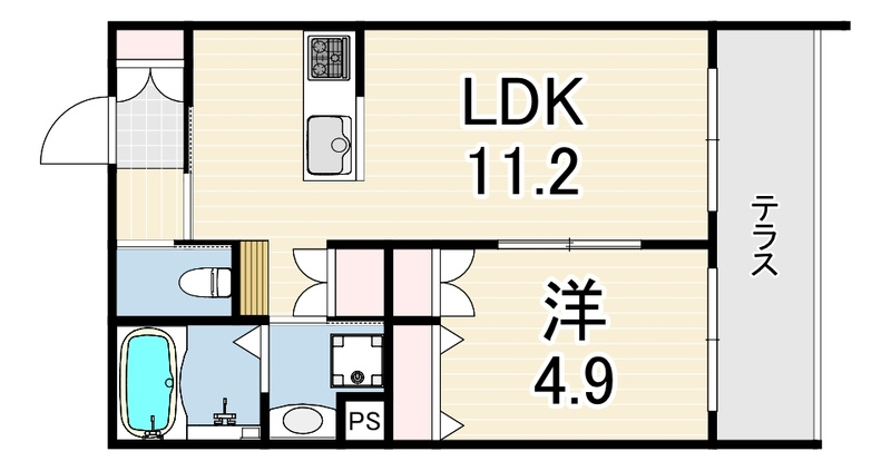 HEBEL GARDEN 松山町の間取り