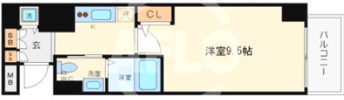 エスライズ北堀江の間取り|エスライズ北堀江　間取り