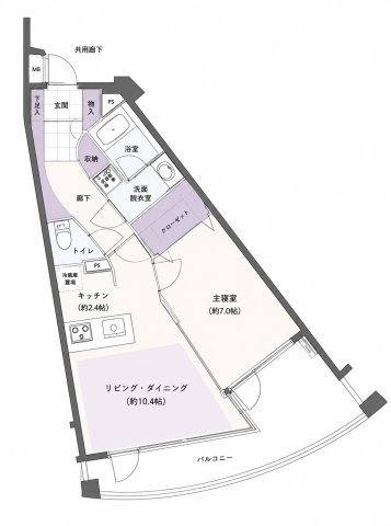 【間取り】 | エル・クラウディア青葉　ペット飼育可能/江田駅まで徒歩2分/便利な宅配ボックス付き/3駅徒歩利用可能