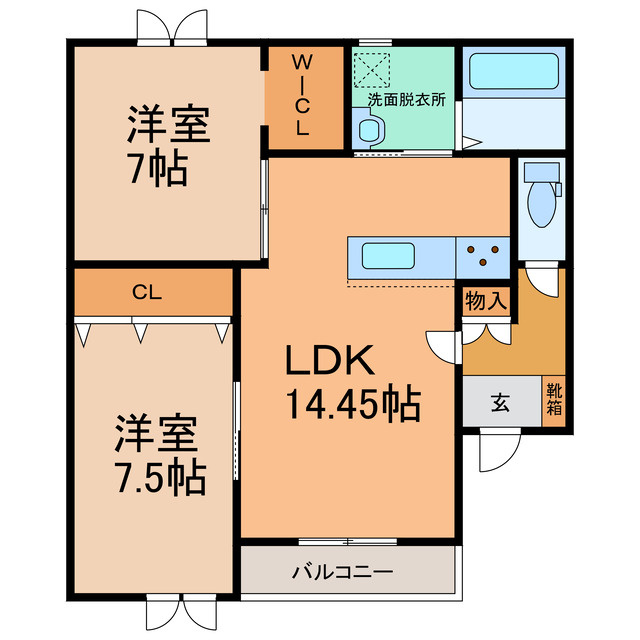 トレイブルック西館の間取り