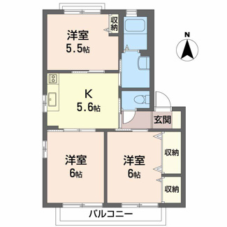 【間取り】 | シャーメゾン大原 Ｂ棟