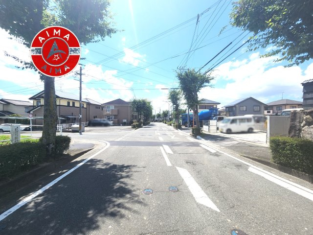 大野城市大城3丁目第1-7棟（2号棟）の外観|前面道路含む現地の写真です。