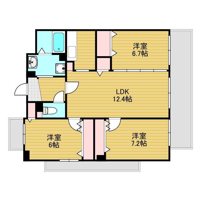ふじハイツの間取り