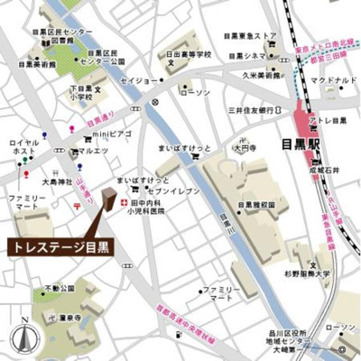 【地図】 | トレステージ目黒