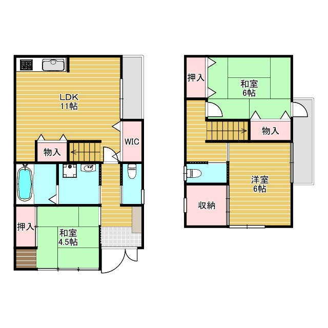 花屋敷1丁目戸建Uの間取り