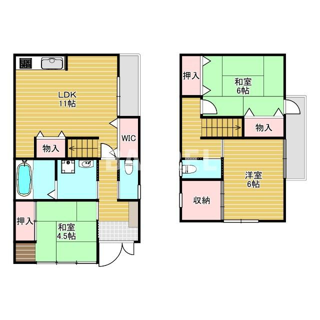 花屋敷1丁目戸建Uの間取り
