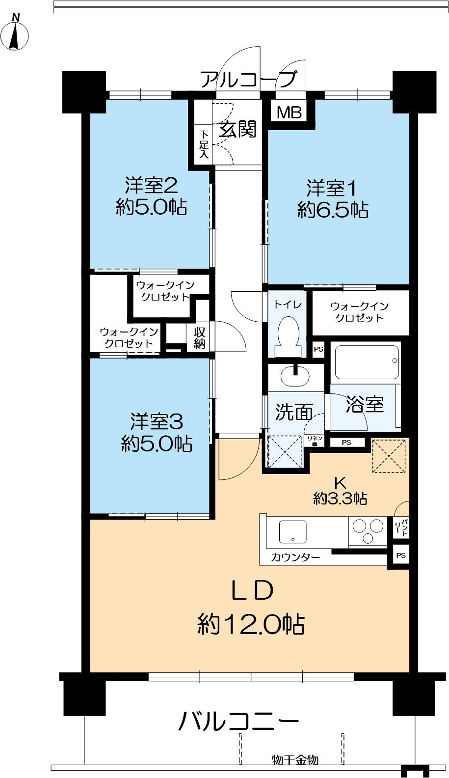 リビオ西宮門戸の間取り