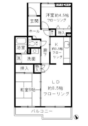 コーポレート小金井梶野通り7号棟の間取り