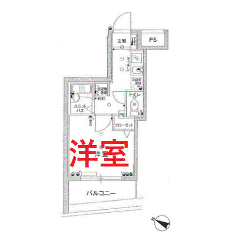 【間取り】 | スカイコート品川仙台坂