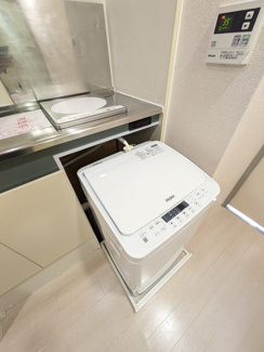 備え付け洗濯機