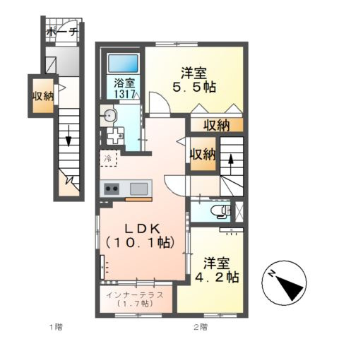 ベルウッド　Ⅲの間取り