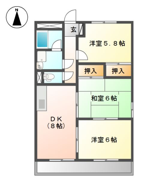 マクセージの間取り