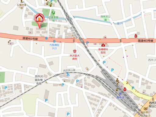 カーサ　ラッフィナートの地図