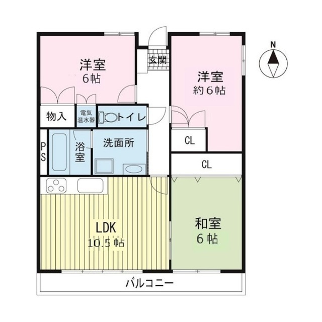 コーポしろかねの間取り