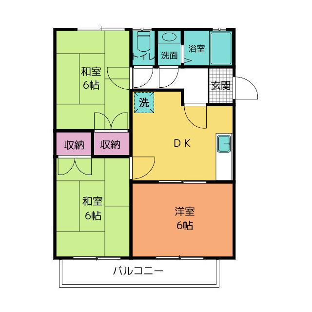 ハイツ前清水Ｂの間取り