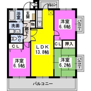 【間取り】 | エクセレントパレス城南