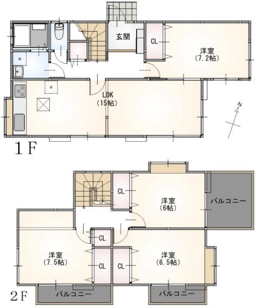 横浜市港北区仲手原２丁目の中古一戸建の間取り|使い勝手の良い4LDK
お気軽にお問い合わせください。