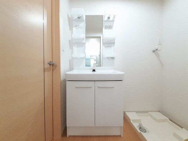 シャインパークの洗面所|忙しい朝には欠かせない洗面所です