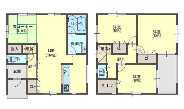 岩出市曽屋　中古戸建の間取り