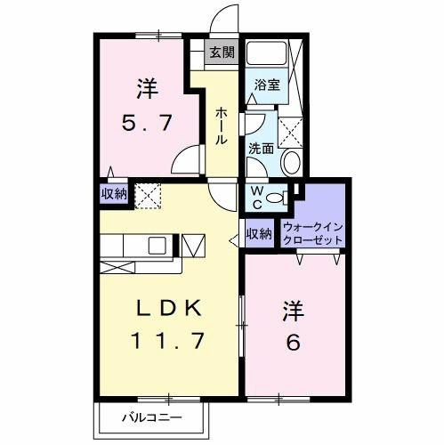 【間取り】 | サニーヒルＢ