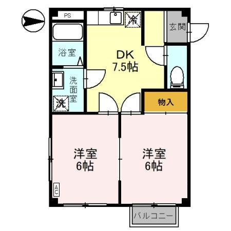 カーサケンポ Aの間取り