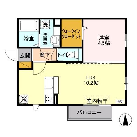 蔵漆倶 北館の間取り