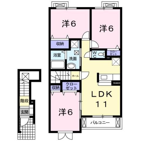アストランスＫの間取り