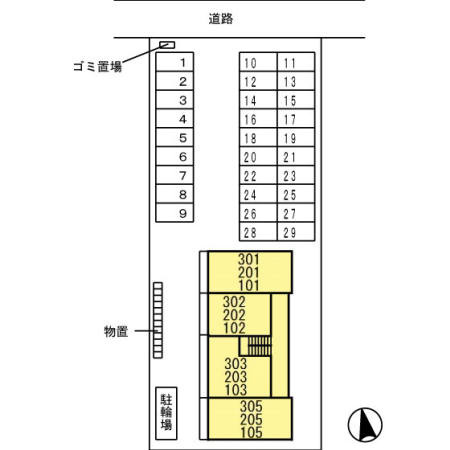 D-Room半田の区画図