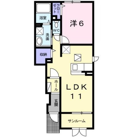 フレックス　タウン　壱番館の間取り