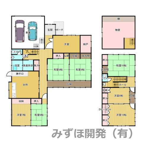 鶴岡市切添町8-10の間取り