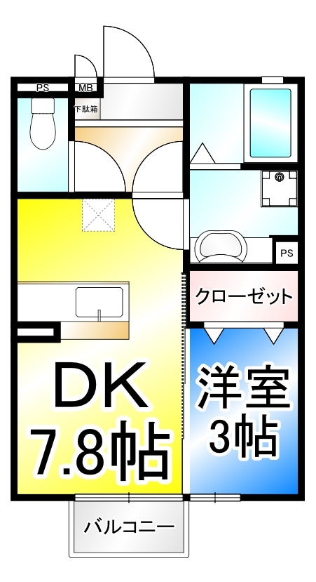 エバーグリーンハイツの間取り