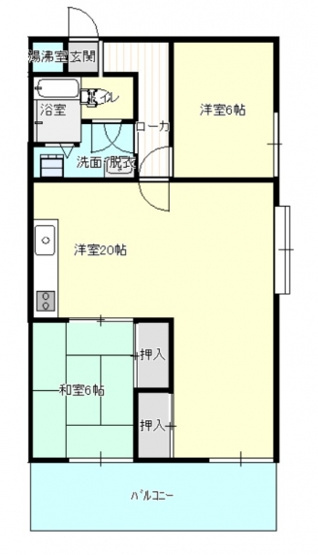コーポ芝中の間取り