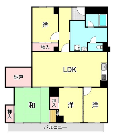 スターハイツ住吉川の間取り